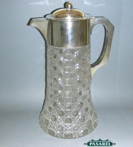 Pasarel - Art Deco Austrian 800 Silver Claret Jug / Wine Decanter ...