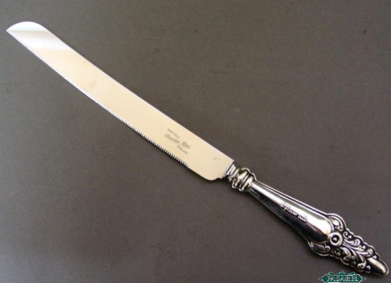 Pasarel - Sterling Silver Challah Bread Cake Knife, Judaica.