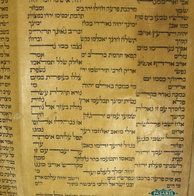 Kosher Torah scroll Gevill Sefaradi Sefer Torah vintage Jewish Torah gift